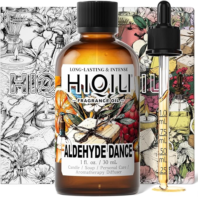 HIQILI Aldehyde Dance Fragrance Oil for Making Candle, Scented Home Decor, Room Spray, Skin & Body, Essential Oil Diffuser - 1 Fl Oz