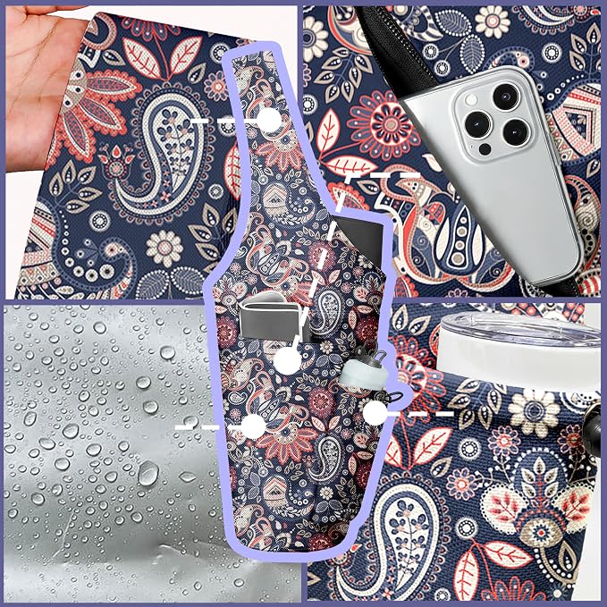 Yoga Bag for Women, Large Yoga Mat Bag Tote Carrier with Wet Dry Pocket, Water Bottle Holder & Adjustable Strap, Fits 1/2" Thick Yoga Mat for Gym, Pilates, Travel, Work