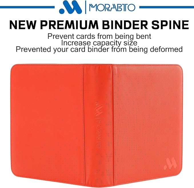 Top Loader Binder, Holds 128 Top Loaders,4 Pocket Top Loader Binders for 3" x 4" Rigid Cards,Card Album Folder for Hard Plastic Top Loaders