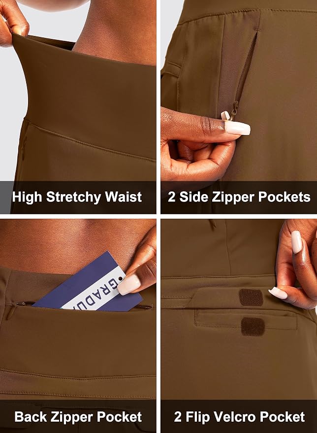 G Gradual Golf Skorts Skirts for Women with 5 Pockets Women's High Waisted Lightweight Athletic Skirt for Tennis Running