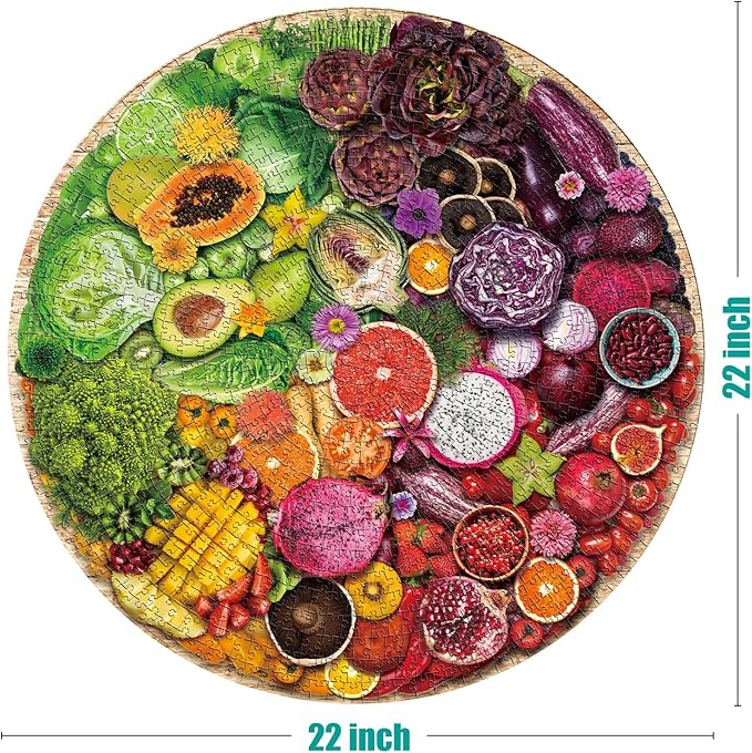 Antelope - 1000 Piece Puzzle for Adults, Harvest Platter - Jigsaw Puzzles 1000 Pieces, High Resolution, Matte Finish, No Dust