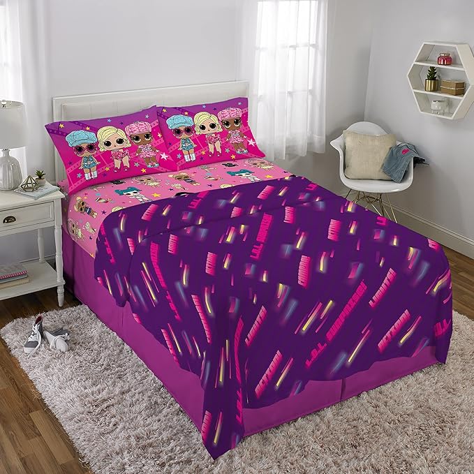 Franco Kids Bedding Super Soft Microfiber Sheet Set, Full, LOL Surprise