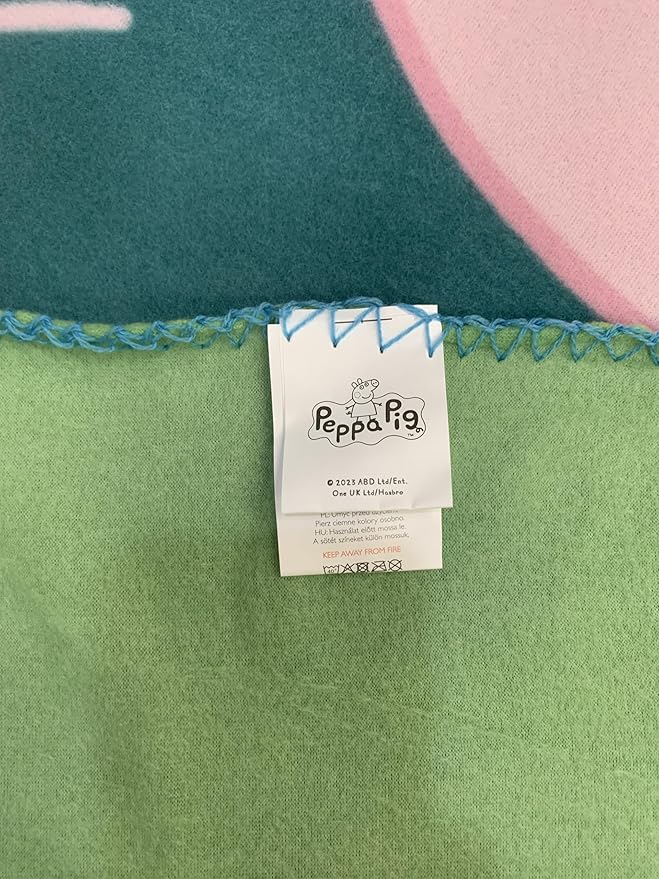 Girls Pink Fleece Soft and Cozy Throw Blanket (40" x 60) (Peppa 6)