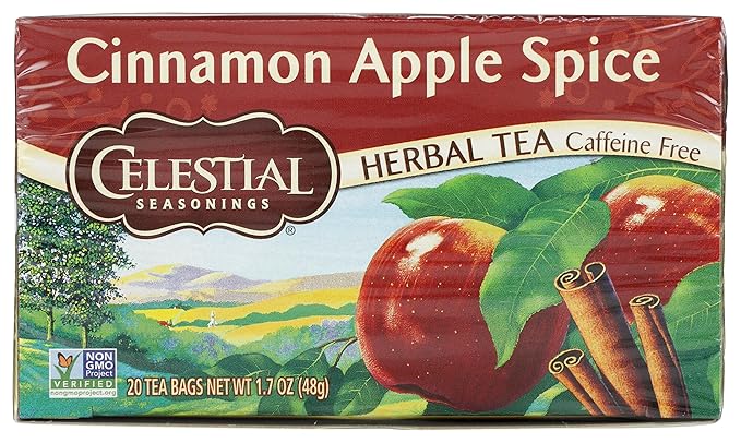 Celestial Seasonings Herbal Tea, Cinnamon Apple Spice, 20 Count