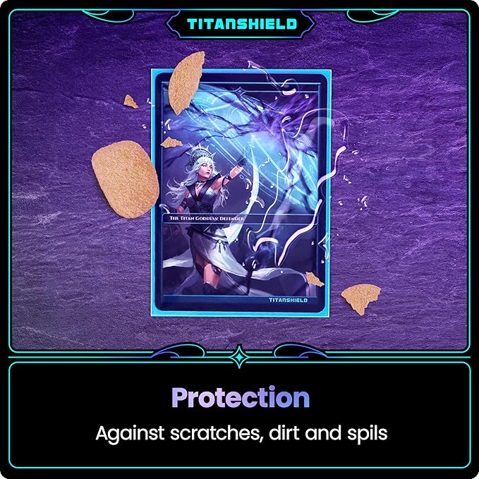TitanShield Premium Card Sleeves | Compatible with Pokemon, One Piece, Lorcana, Flesh & Blood, & Magic The Gathering MTG | (150 Sleeves - Standard) (1, Black, Standard | 66x91mm)