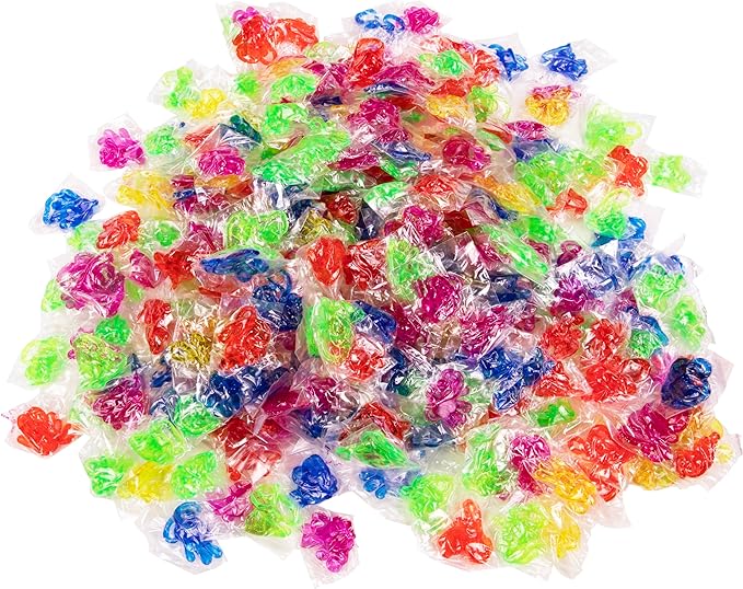 350 Pcs Bulk Sticky Hands for Kids - Mini Slappy Slap Little Small Hands Sticky Toy - Boys & Girls Goodie Bags Stuffers Party Favors for Birthday, Halloween, Treasure Box, Carnival Prizes Rewards