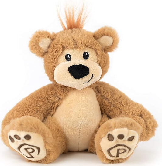 Plushible Pawley The 10" Teddy Bear Stuffed Animal - Teddy Bear Plush Toy with Embroidered Details, Soft Stuffed Toy for Babies, Toddlers & Kids, Ideal for Birthdays
