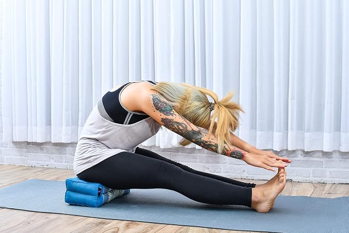 Leewadee Yoga Block – Floor Cushion for Yoga Practice, Meditation Seat Cushion for Workouts Filled with Kapok