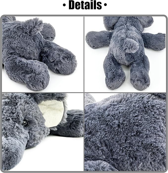 20" | 4 Pounds Weighted Stuffed Animals,Sensory Comfort Plush Throw Pillow Toy, Soft for Home & School, Kawaii Plushies Hugging Toy Gifts for Kids & Adults (Elephant, 20 inch 4 Pounds)