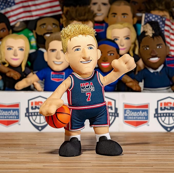 Bleacher Creatures USA Basketball Larry Bird 10" Plush Figure- A Dream Teamer for Play or Display