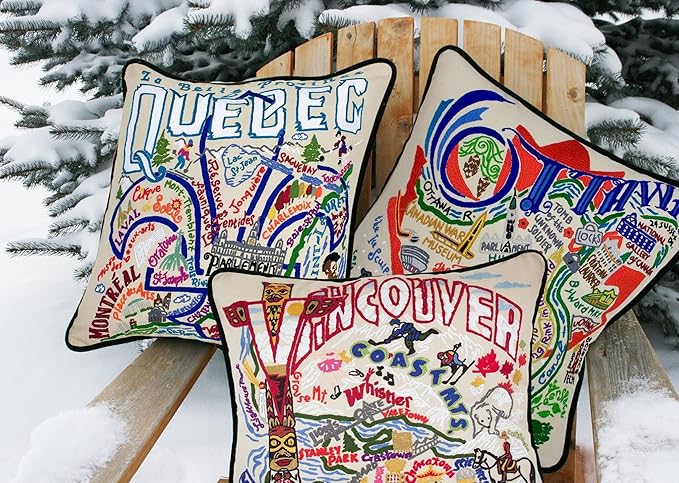 Catstudio Ottawa Embroidered Decorative Throw Pillow
