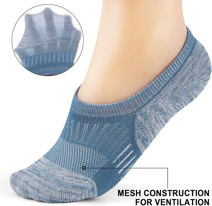 Gonii Womens No Show Socks Athletic Ankle Socks Cushioned Running Low Cut 5-8 Pairs