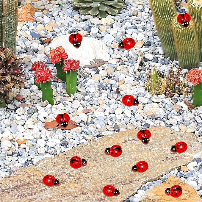 150PCS Mini Beetle Figurines - Cute Resin Bug Toys for Kids, Fairy Garden Decor, Party Favors, and Educational Insect Collection 0.42 Inches.