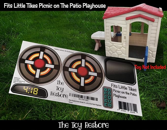 Toy Restore Replacement Decals Fits Little Tikes Picnic on The Patio Playhouse