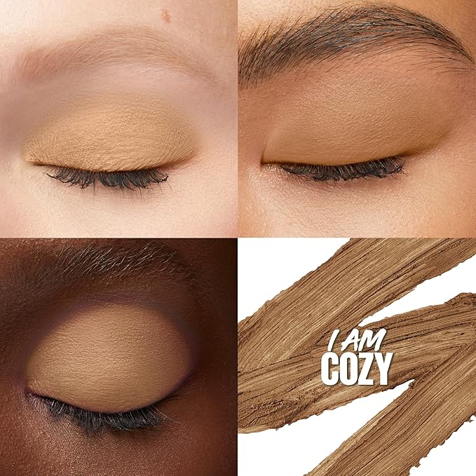 MAYBELLINE Color Tattoo Longwear Multi-Use 24HR Eye Shadow Stix, Rich, Long Lasting Eyeshadow, Eyeliner and Eye Primer Stick, I Am Cozy (Matte Taupe)