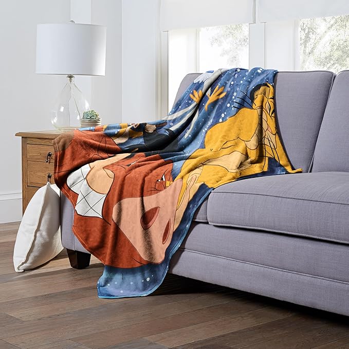 Northwest Disney 100 Silk Touch Throw Blanket, 50" x 60", Embarrassed Pumba