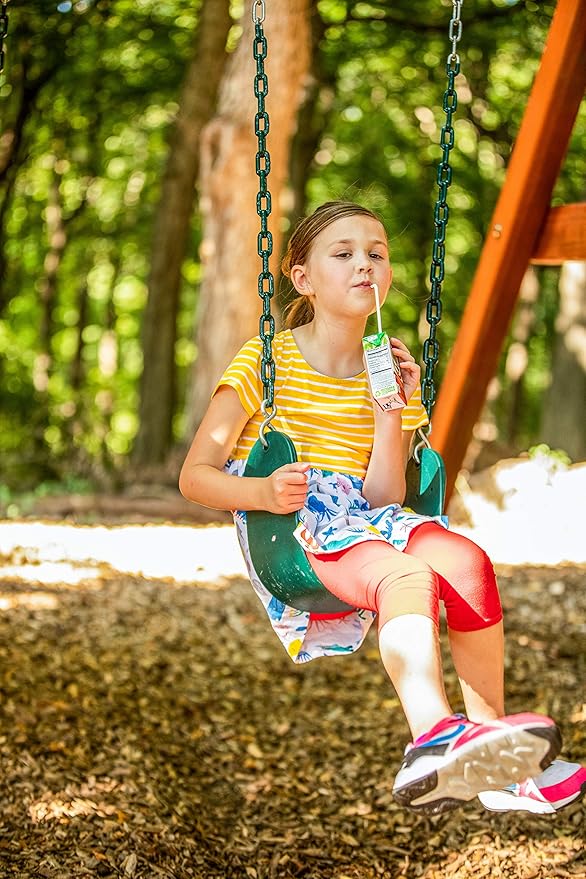 Jack & June Green Belt Playset Swing with 80” Chains Made for 5’ and 6’ Deck Height