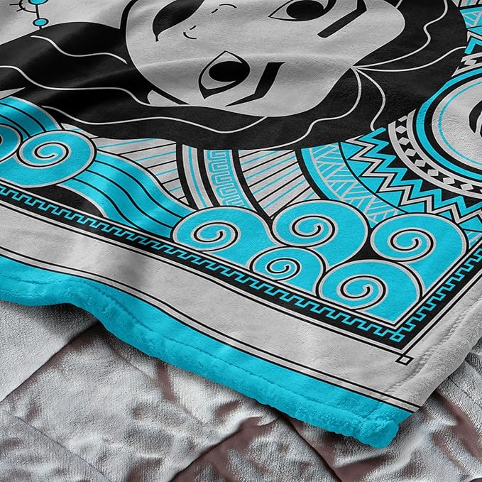 Northwest Disney 100 Silk Touch Throw Blanket, 60" x 80", Art Deco Moana