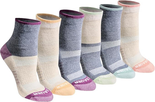 Eddie Bauer Women's Dura Dri Moisture Control 6-pair Quarter Socks