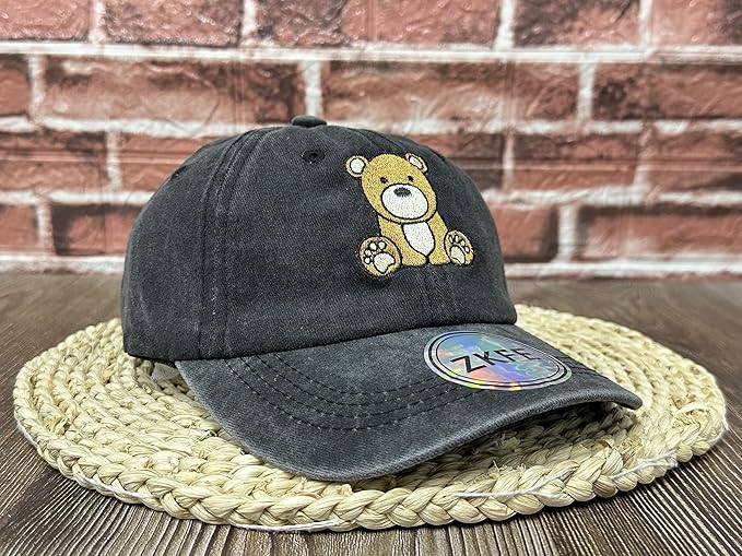 Embroidered Animal Baseball Hats for Boy and Girl