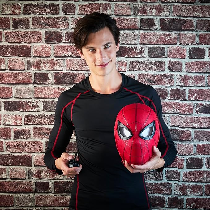 Spider-Man Marvel Legends Series Homecoming Electronic Expressive Mask, Premium Interactive Roleplay Gear for Adults