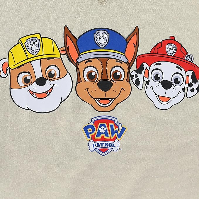Paw Patrol Boys French Terry Short Sleeve T-Shirt and Short Set for Toddler and Big Kids