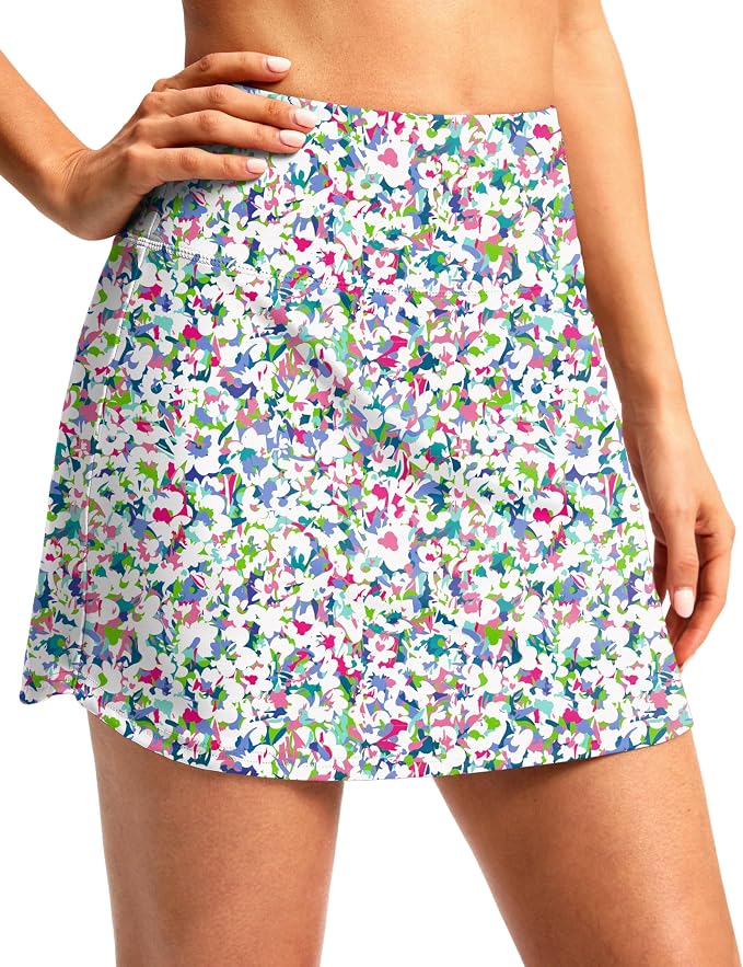 G Gradual 16"/18" Skorts for Women Golf Skirt with 2 Pockets Summer Casual | Built-In Shorts, High Waist, Soft 4-Way Stretch, Breathable Mesh Liner, Tennis Pickleball Athletic Wear, Easy To Match