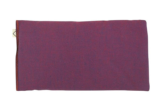 Unscented Flax Eye Pillow - soft & soothing cotton naturally calming colors - weighted yoga massage headache sleep made USA - pink purple maroon berry