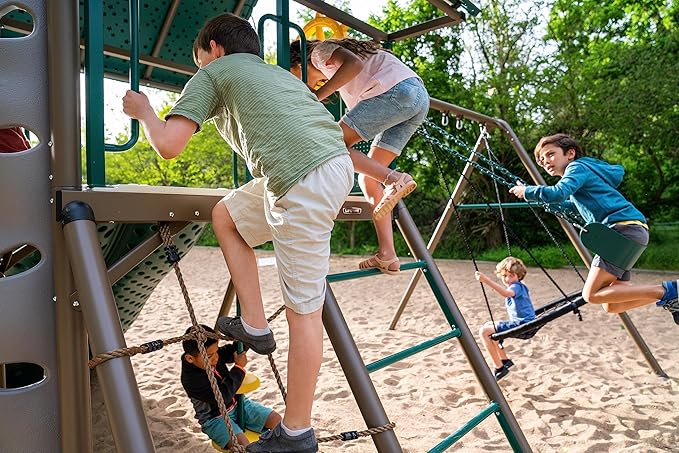 Lifetime Big Stuff Two-Slide Swing Set Playset