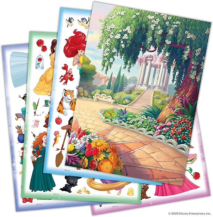 Disney Princess Create-A-Scene Over 80 Stickers Activity Pad to Color