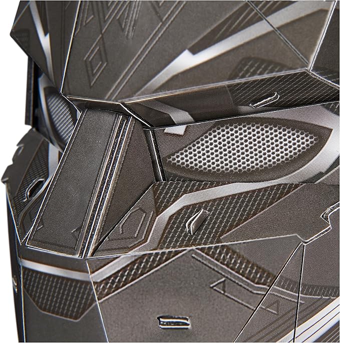 4D Build, Marvel Black Panther 3D Puzzle Model Kit with Stand 82 Pcs | Wakanda Forever Black Panther Desk Decor | 3D Puzzles for Adults & Teens 12+