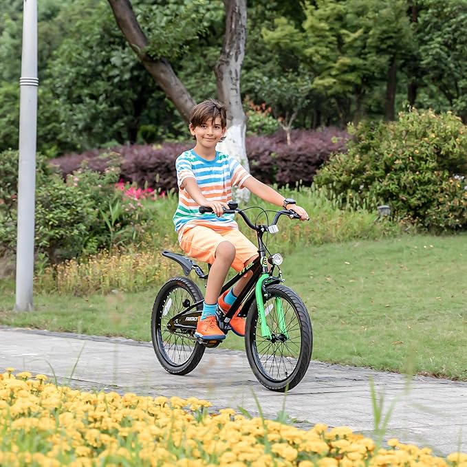 Glerc Fantacy Kids Bike, 12-20 Inch Children Bicycle for 2-13 Years Old Boys Girls, Kids Bicycle with Water Bottle Holder & Headlight & Training Wheels, Multiple Colors