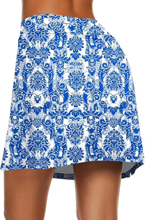 Ekouaer Women's Active Performance Skort Lightweight Skirt for Golf Tennis | Built-in Shorts, A Line, High Waisted, Tummy Control, Pickleball, Running, Workout, Sports, Skorts for Woman