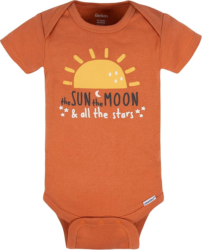 Gerber Unisex-Baby 8-pack Short Sleeve Onesies Bodysuits