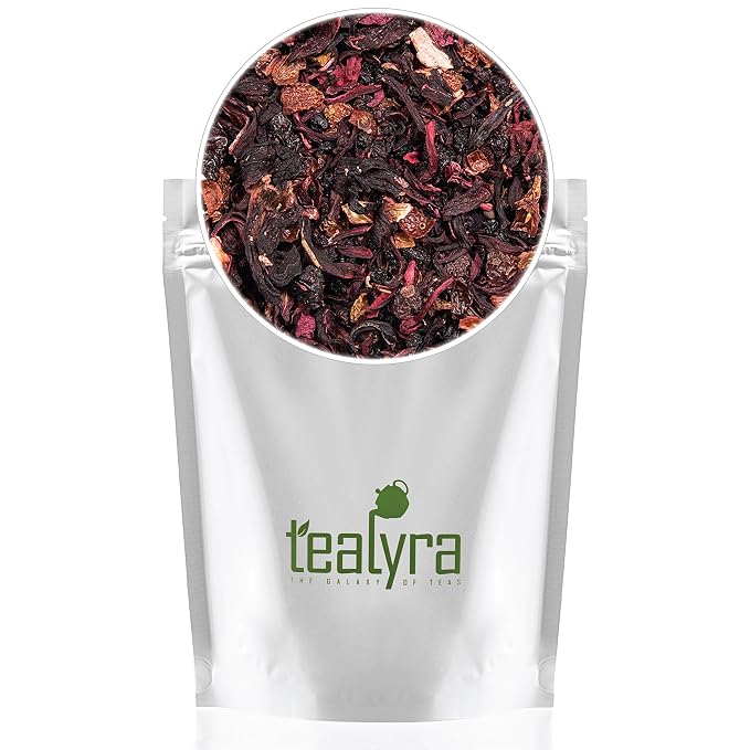 Tealyra - Cherry Goddess - Fruity Herbal Loose Leaf Tea - Caffeine-Free - Vitamin Rich - Hot and Iced - All Natural - 8 ounce