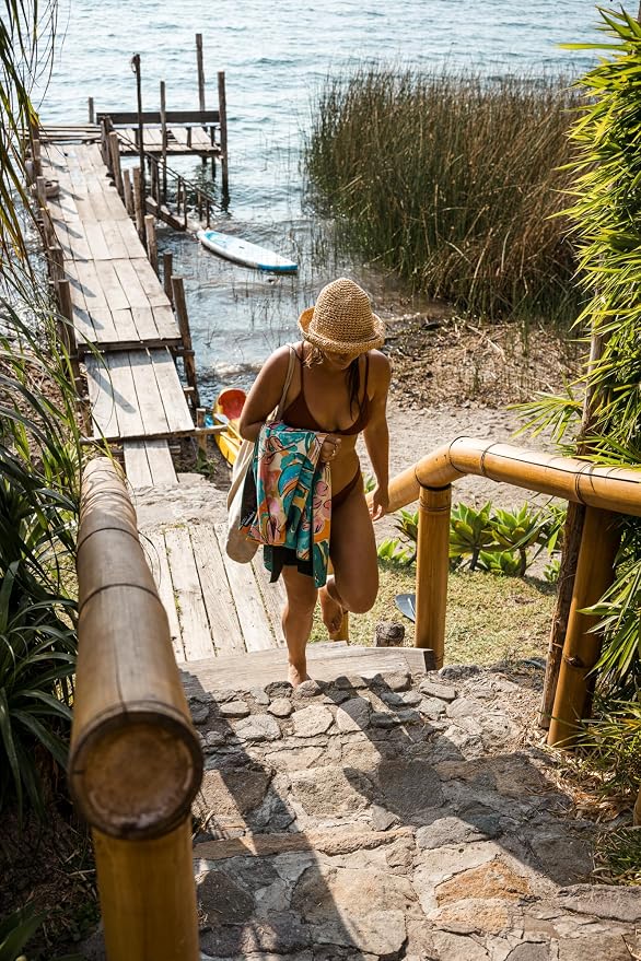 Nomadix Original Towel - Perfect for Beach, Pool, Travel, Camping, Yoga - Made with Recycled Materials - Super Absorbent - Sand Resistant - Jungle - 72.5x30