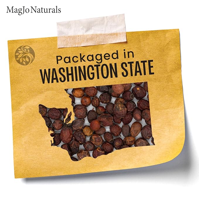 MagJo Naturals Hawthorn Berries, Whole Dried, 16 oz (1 lb)