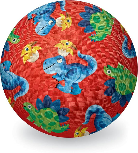 Crocodile Creek Playground Ball - Durable Rubber Ball for Kids Ages 3 and Up - Bouncy Inflatable Ball for Kickball, Indoor Games, and Outdoor Sports - PVC-Free
