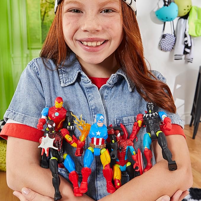 Spider-Man Marvel MixMashers Custom Mix-and-Match Action Figure & Accessories, 5-Inch-Scale Super Hero Toys for Kids Ages 4+