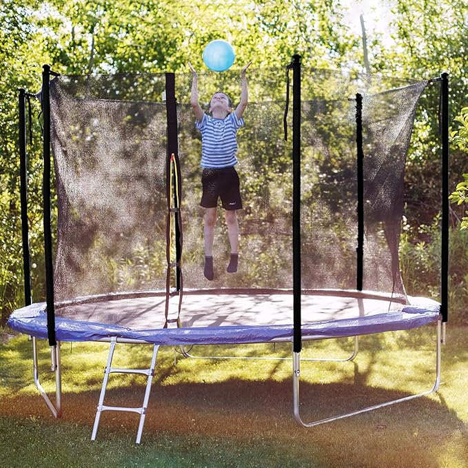 Gemscream 12 Pcs Trampoline Pole Foam Sleeve 35.4" Length 2026 Upgrade Materials Waterproof Trampoline Poles Cover Replacement for Outdoor Accessories