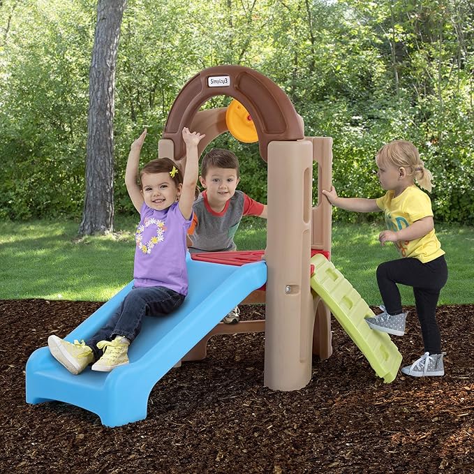 Simplay3 Young Explorers Activity Climber - Indoor or Outdoor Climber and Activity Playset for Toddlers and Kids, Made in USA