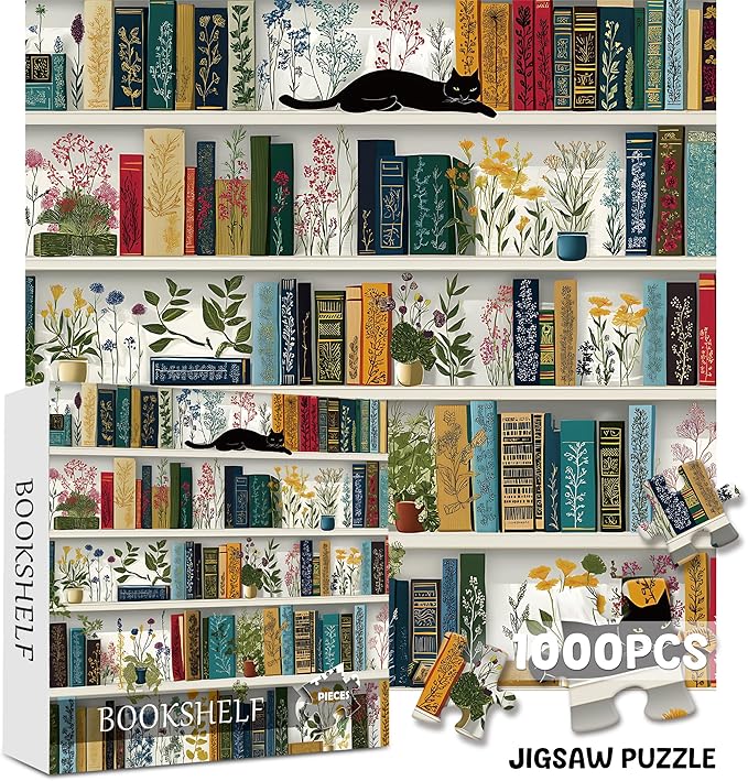 Puzzle 1000 Piece for Adults Jigsaw Featuring Aesthetic Home Decoration Unique Gift for Cat Lovers Premium Large Puzzle for Family Fun (Cozy Cat Puzzles-1000pcs)