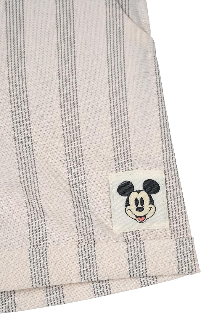 Disney Mickey Mouse Baby Ribbed Polo Bodysuit and Shorts Outfit Set Newborn to Infant Sizes (Newborn - 24 Months)