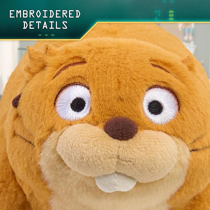 Disney and Pixar's Hoppers Small Plush - Mabel Beaver Soft Toy for Kids and Movie Fans, Inspired by The Hoppers Movie, Kids Toys for Ages 3 Up by Just Play