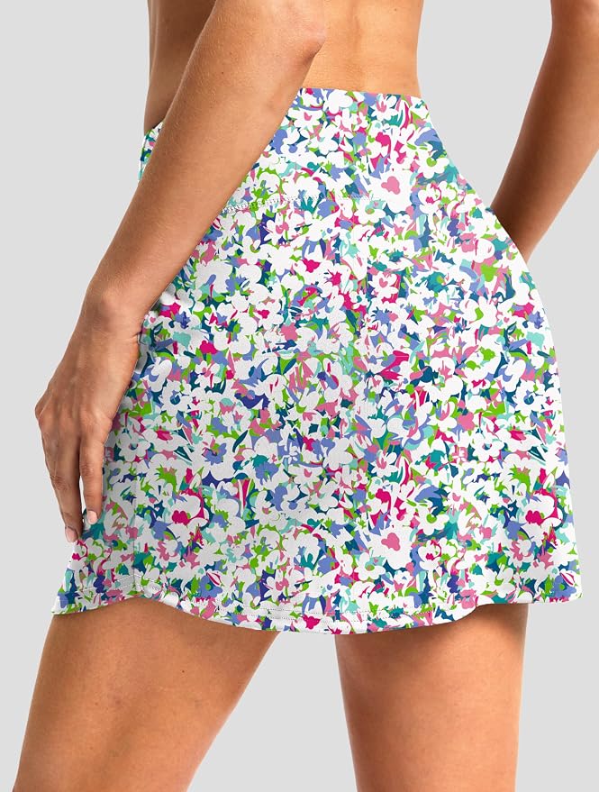 G Gradual 16"/18" Skorts for Women Golf Skirt with 2 Pockets Summer Casual | Built-In Shorts, High Waist, Soft 4-Way Stretch, Breathable Mesh Liner, Tennis Pickleball Athletic Wear, Easy To Match