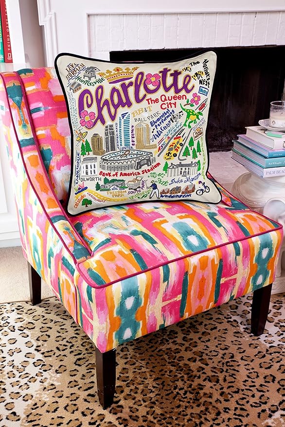 Catstudio Charlotte Embroidered Decorative Throw Pillow