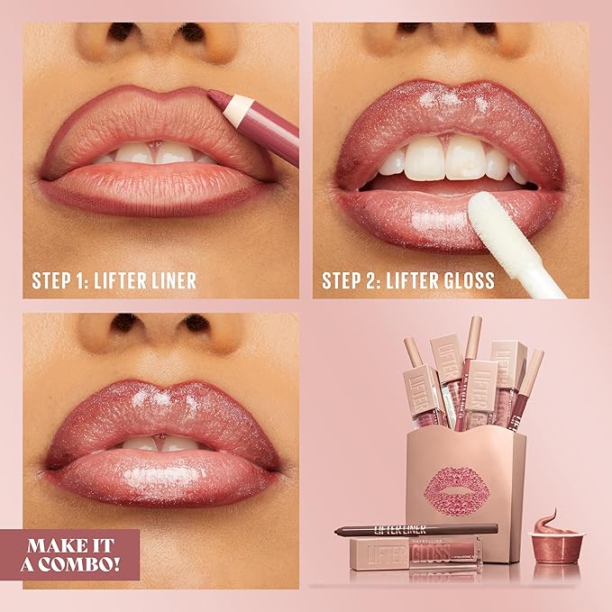 Maybelline Lifter Liner Lip Liner Pencil with Hyaluronic Acid, Out of Line, 1 Count