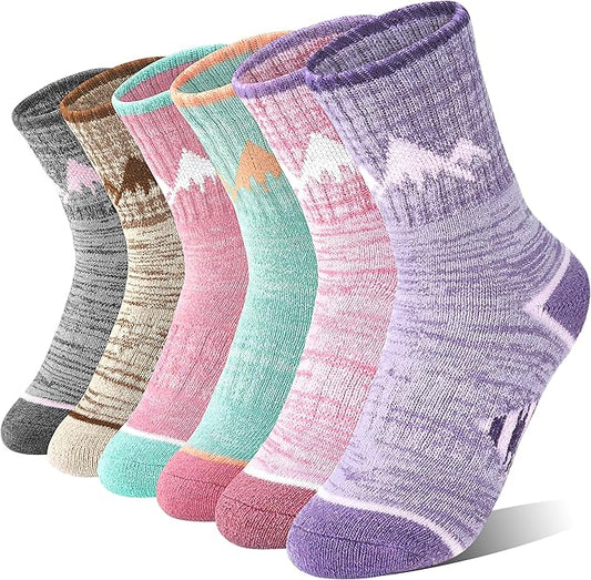 ANTSANG Kids Toddlers Boys Girls Merino Wool Hiking Athletic Thermal Warm Winter Socks