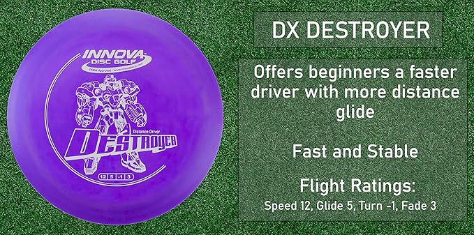 Innova Disc Golf Starter Set –Colors May Vary 160-180g – Includes Putter, Mid Range, 2X Fairway Drivers, Distance Driver, Mini Marker Beginner Disc Golf Set