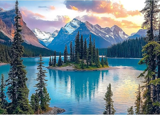 Blueforest Moraine Lake Puzzles for Adults 1000 Pieces, Canada Banff National Park Nature Landscape Jigsaw Puzzle, Impossible Hard Difficult Challenging Puzzles for Adults 27.5x19.7 Inch Art Puzzle